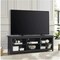 TV Stand with Adjustable Shelves for TVs up to 70" in Black Finish